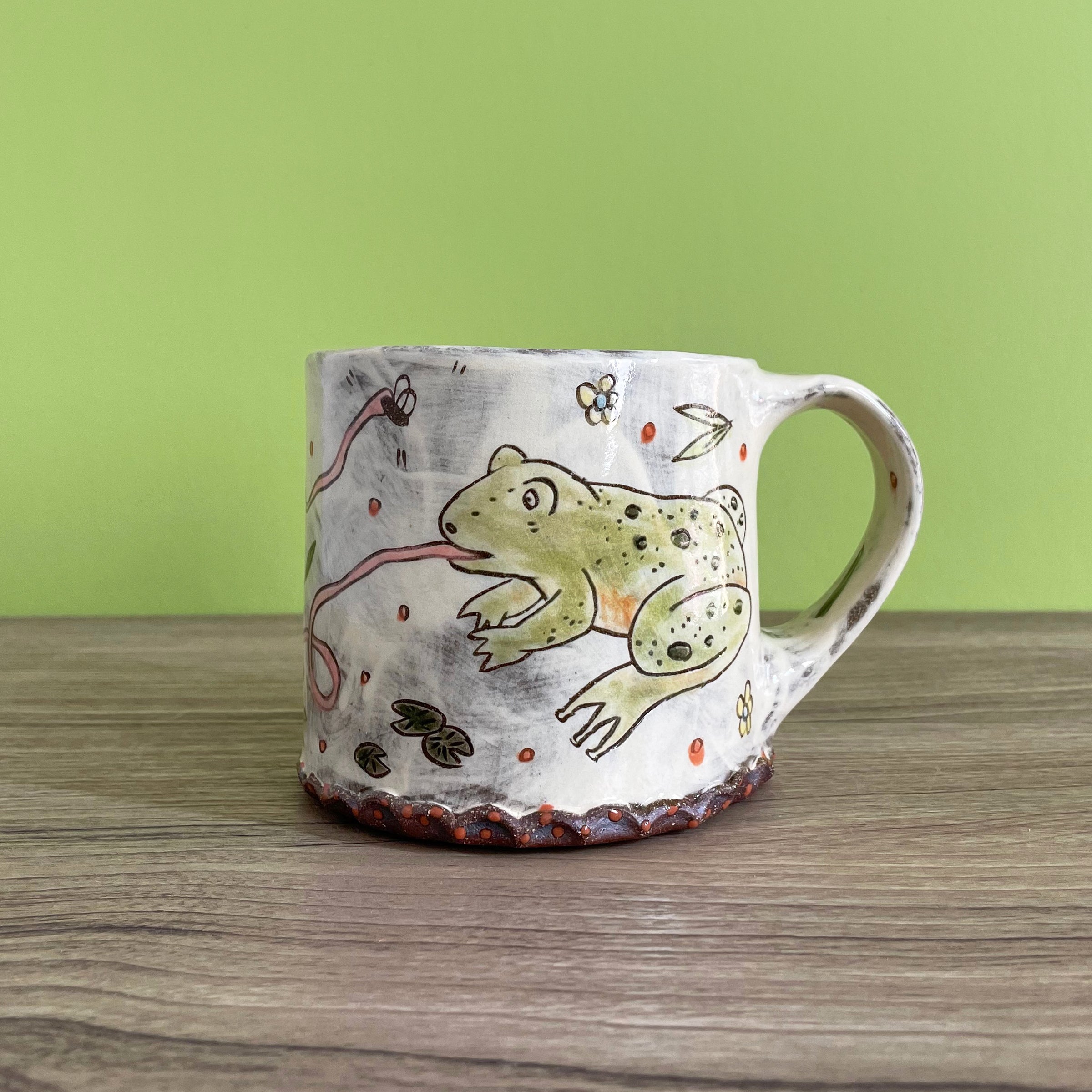 Stoneware Frog Mug